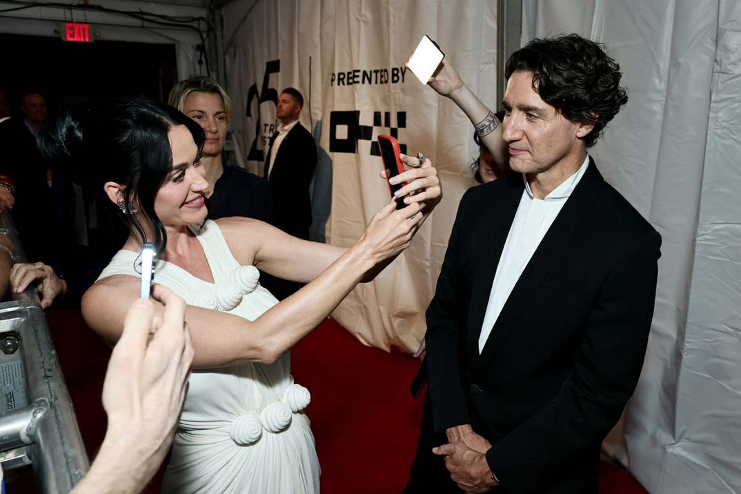 Katy Perry and Justin Trudeau