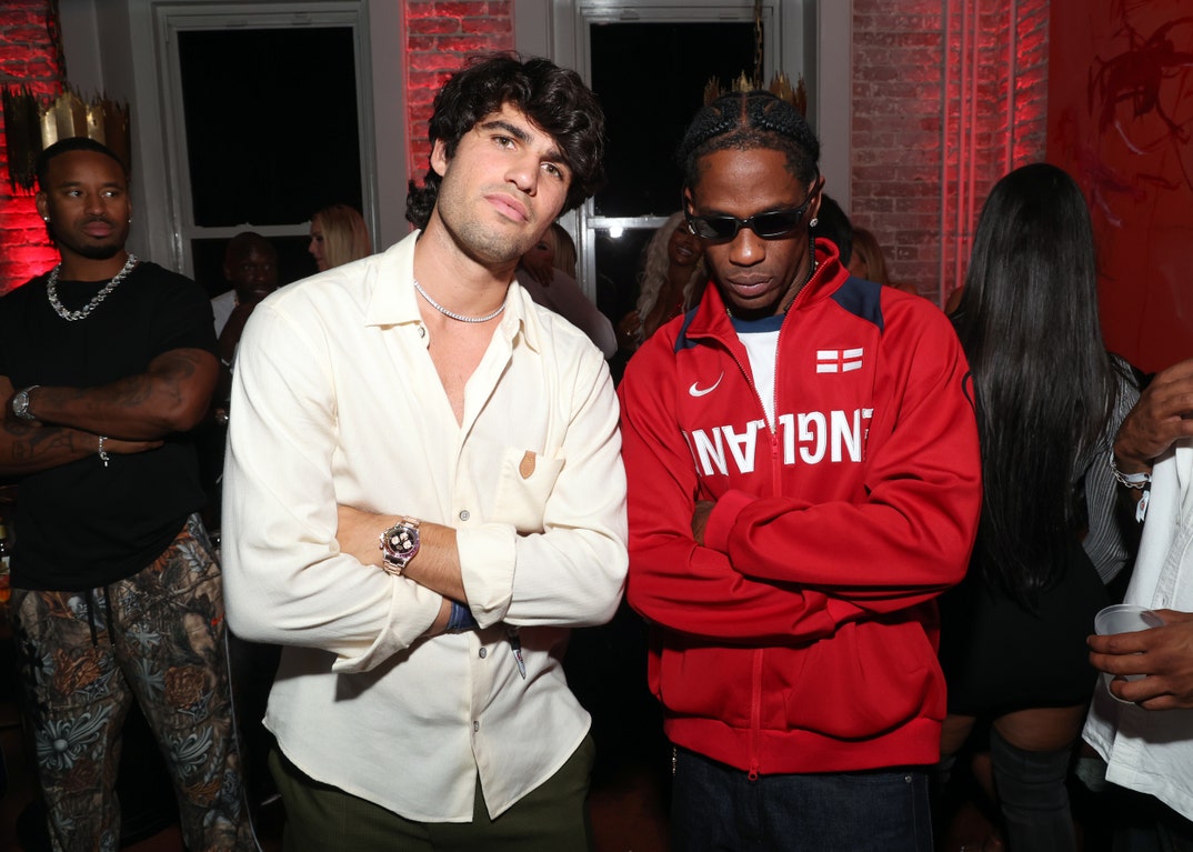 Carlos Alcaraz and Travis Scott