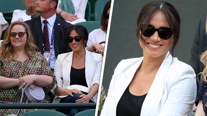 Meghan Markle has no time for commoners snapping pics of her at Wimbledon -- her security demanded people to turn their lenses away while she watched Serena Williams.