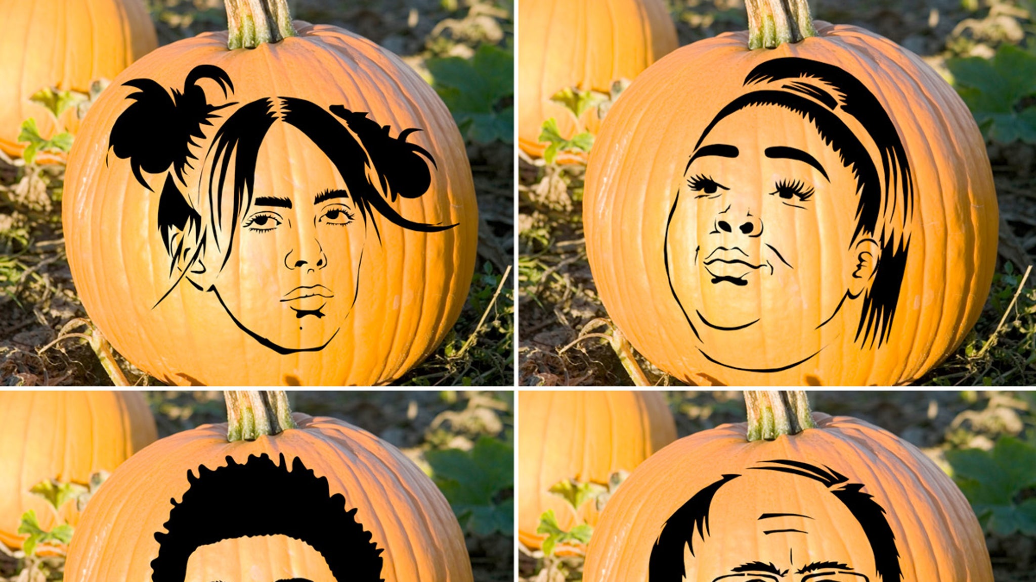 Celebrity Pumpkin Stencils Cut It Out 