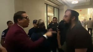 Rep. George Santos in Shouting Match with Pro-Palestine Protester in Capitol