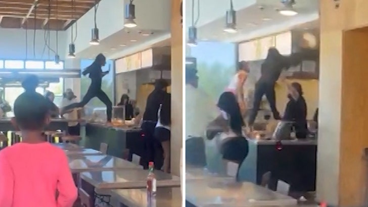 Chipotle Chaos Unfolds as Three Customers Launch Food Fight Against Cashier