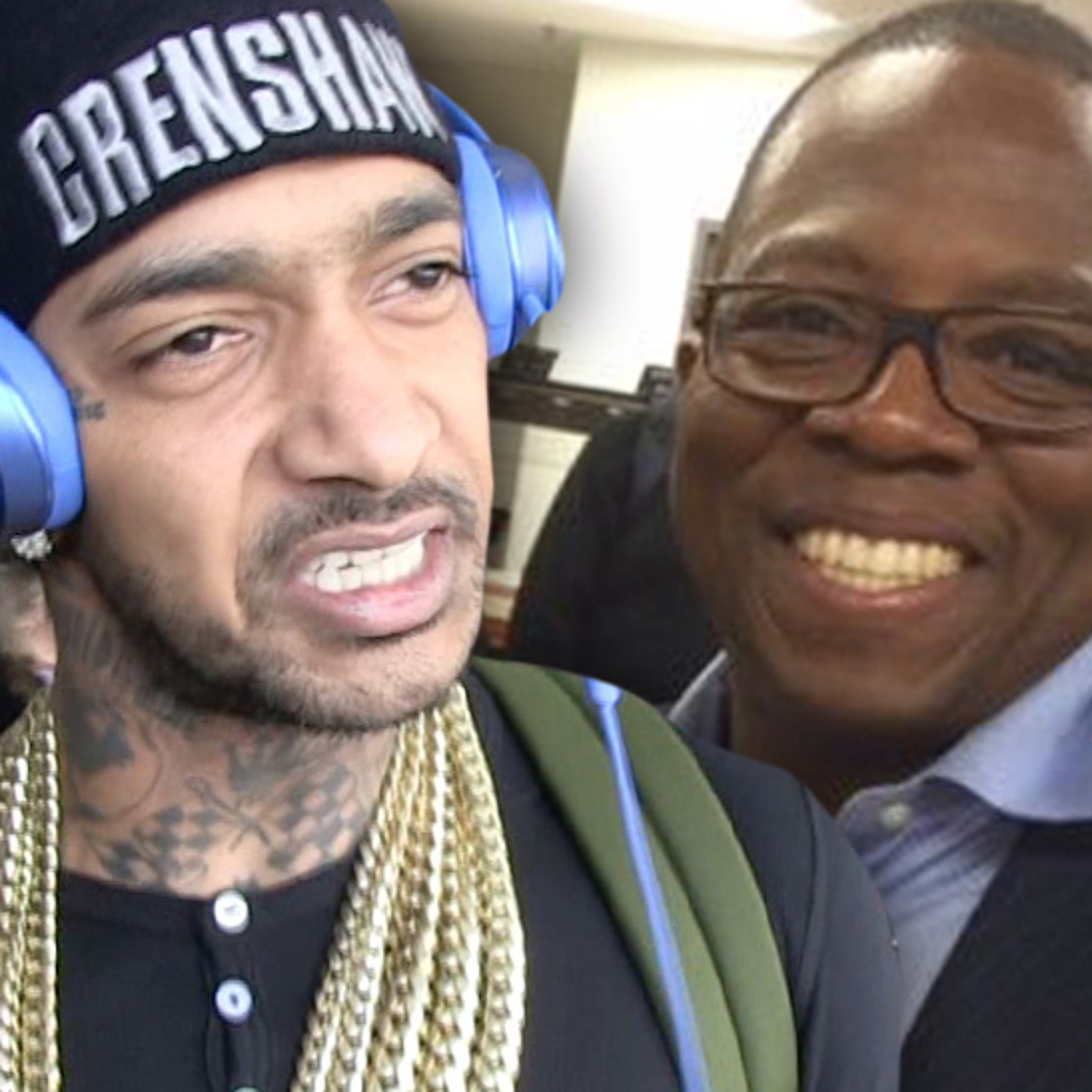 News Anchor Offers to Fight Nipsey Hussle over Comments on Diddy Owning  Panthers