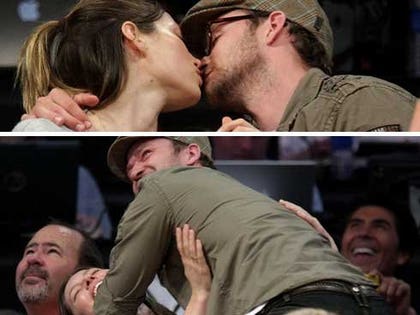 JT and Jessica Biel