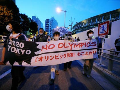 Olympics Protests In Tokyo Photos 7