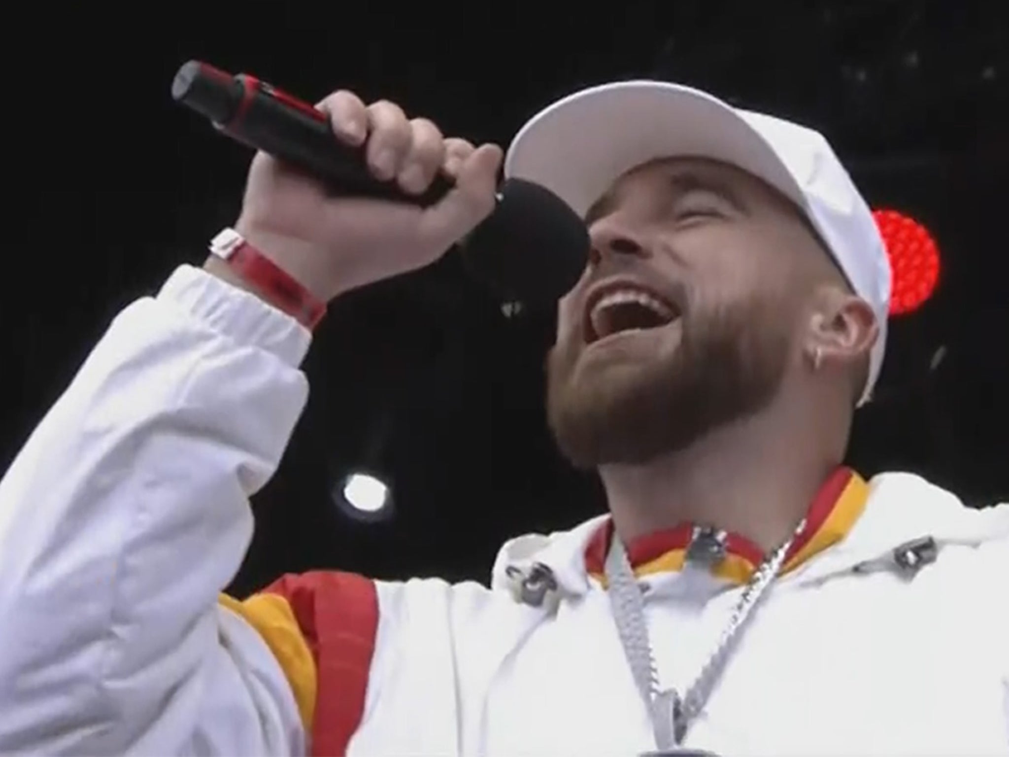 Watch Travis Kelce speech at Chiefs' Super Bowl celebration