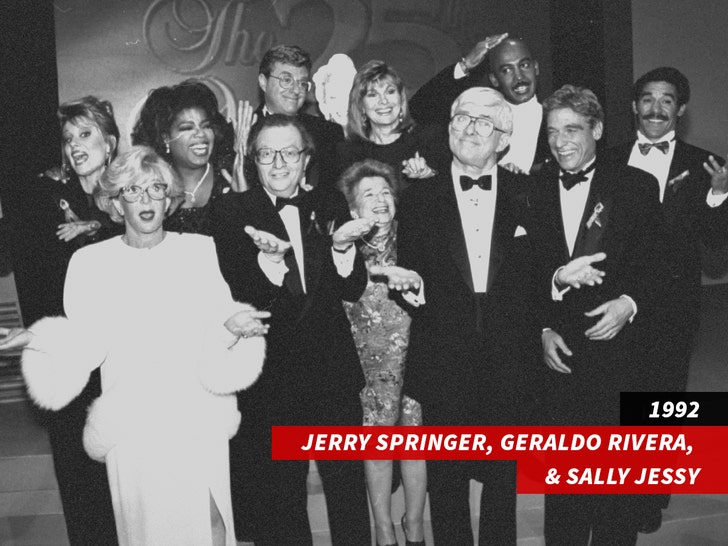 Jerry Springer, Geraldo Rivera, and Sally Jessy