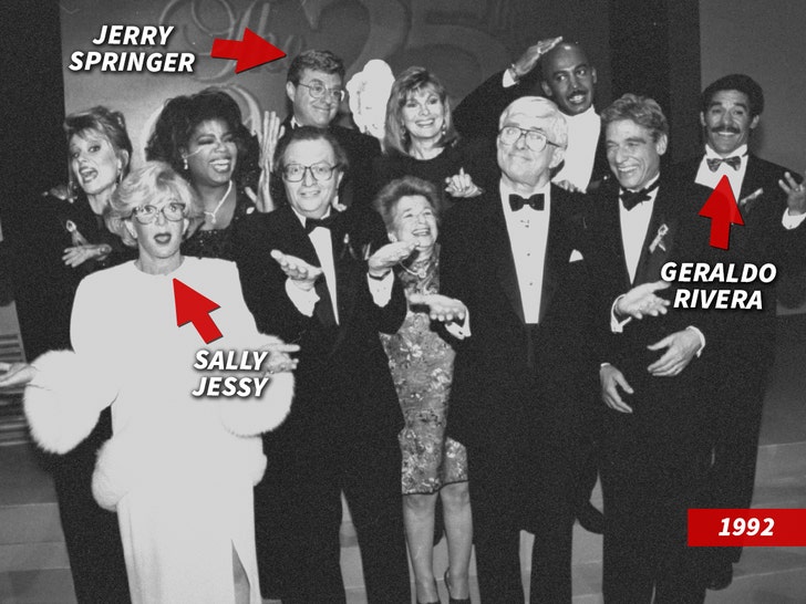 Jerry Springer, Geraldo Rivera, and Sally Jessy