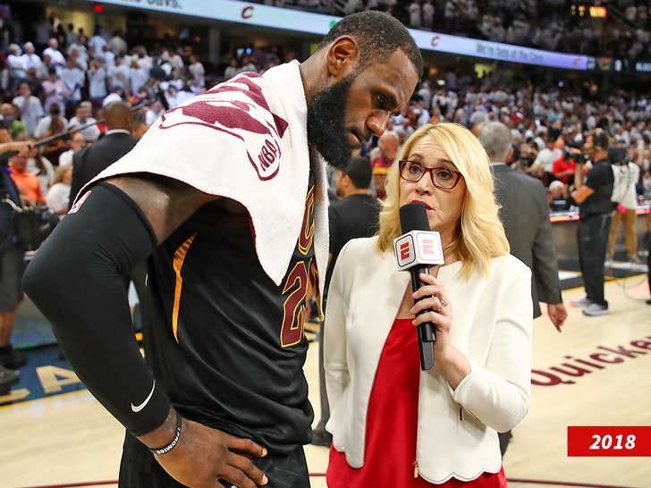 lebron james doris burke sub getty swipe