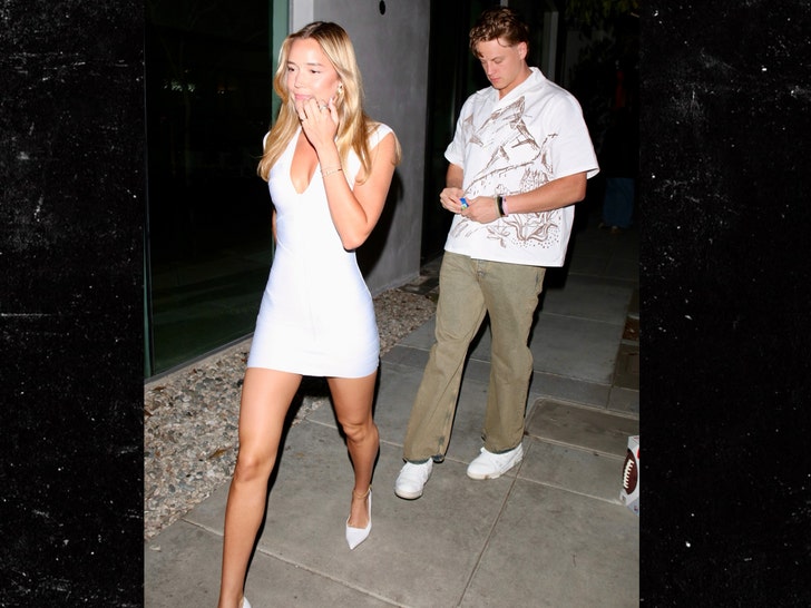 Joe Burrow e Olivia Ponton em backgrid de Los Angeles