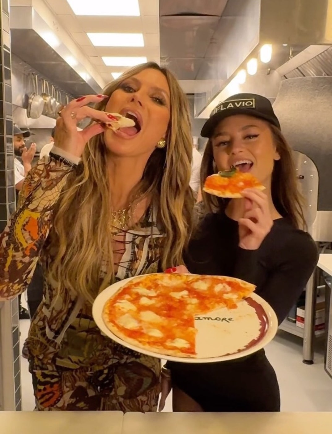 Heidi and Leni Klum