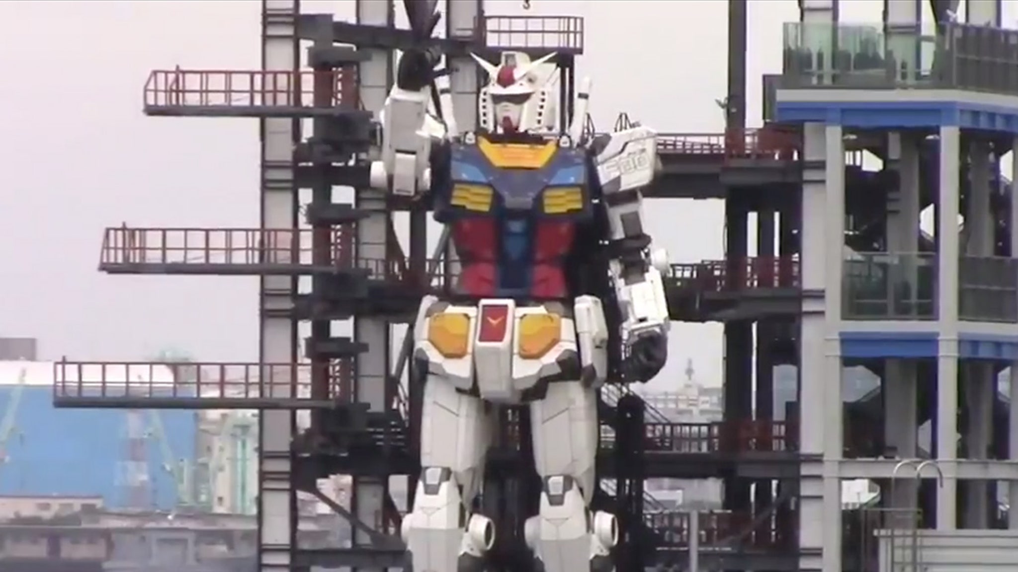 Life Size Gundam Robot Replica In Japan Can Now Move Around 