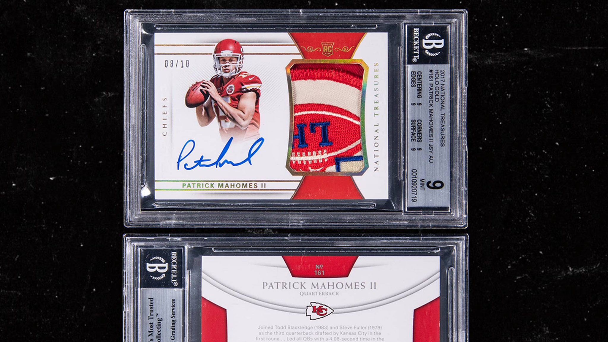 yugioh limited edition card list Patrick Mahomes 2022 Panini LIMITED Stadium Star Swatches Series Mint main image 0