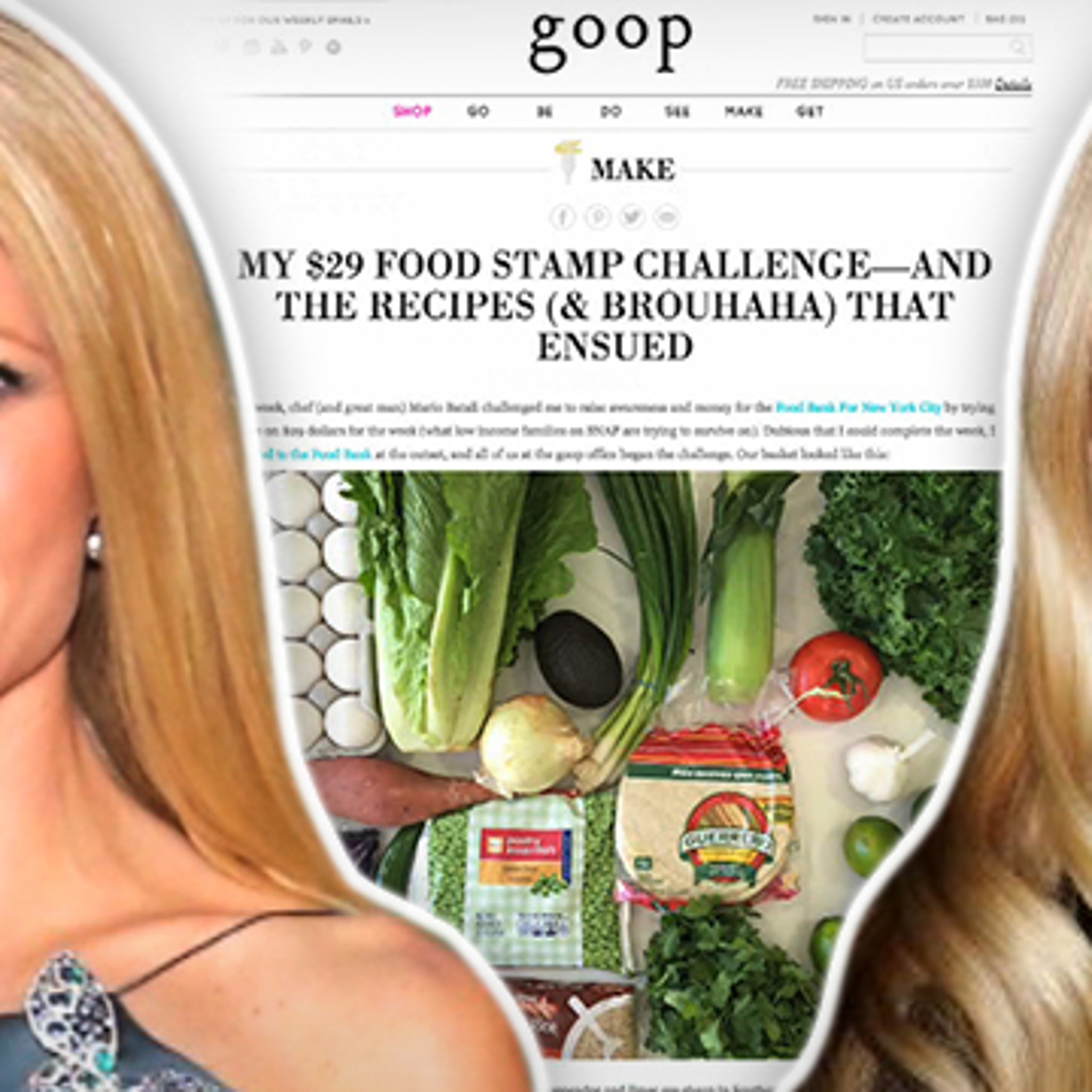 Gwyneth Paltrow Chickens Out of Food Challenge