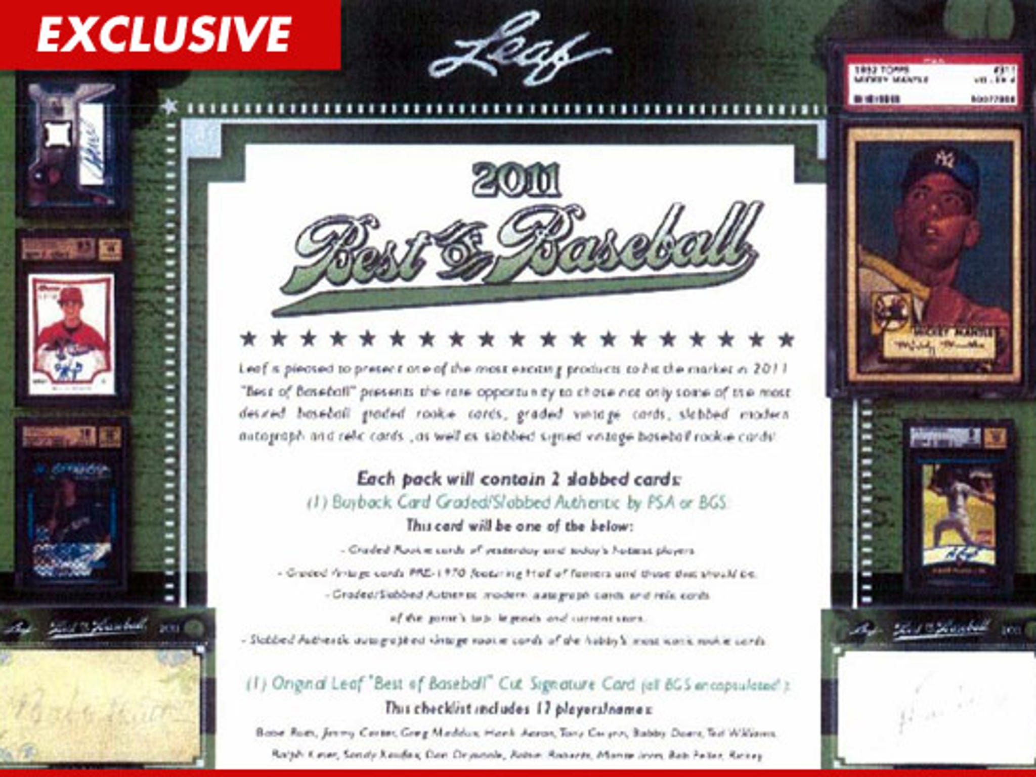 Baseball Card WAR -- Topps Sues Over Mickey Mantle Card