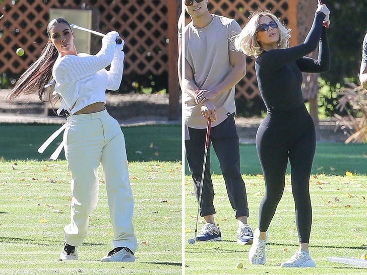 Kardashian Crew Hits The Links -- Fore More Years!