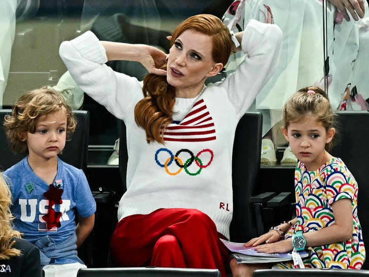 Jessica Chastain at the olympics