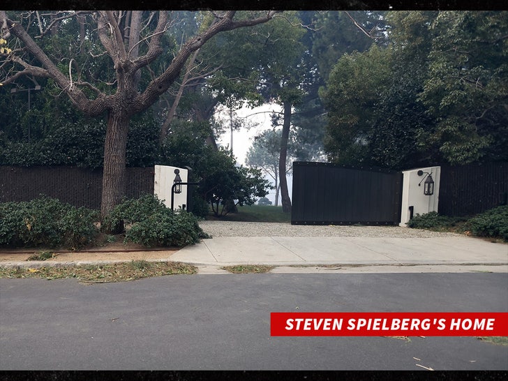 Deslizar o cenário da casa de Steven Spielberg