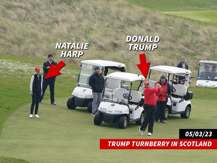 natalie harp and donald trump Trump Turnberry in Scotland may 2023 getty 1