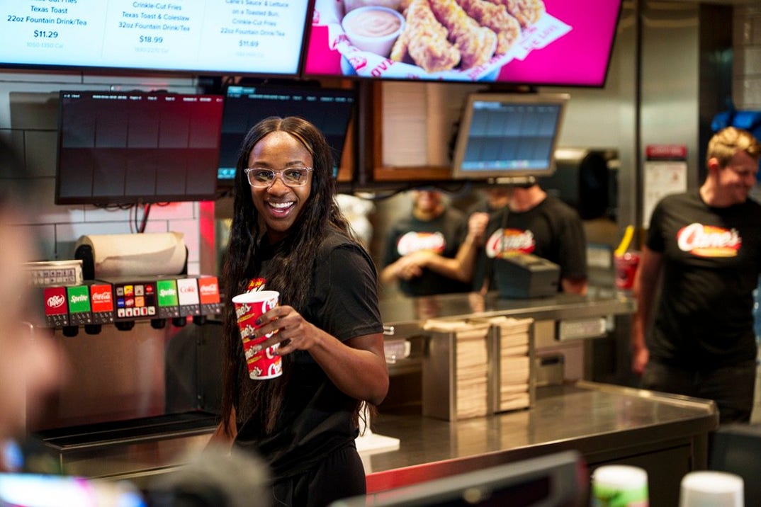 Jackie Young At Raising Cane's 9
