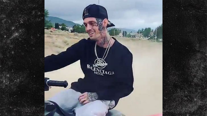 Aaron Carter Takes His New Face Tattoo Out for a Spin on ...