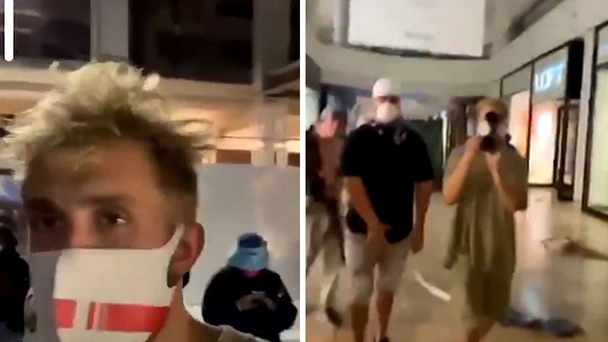 Jake Paul in the Middle of Looting at Arizona Mall - TMZ