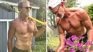 Tom Ernsting Rips Through Shirtless Yard Work -- Hot Dad Alert!