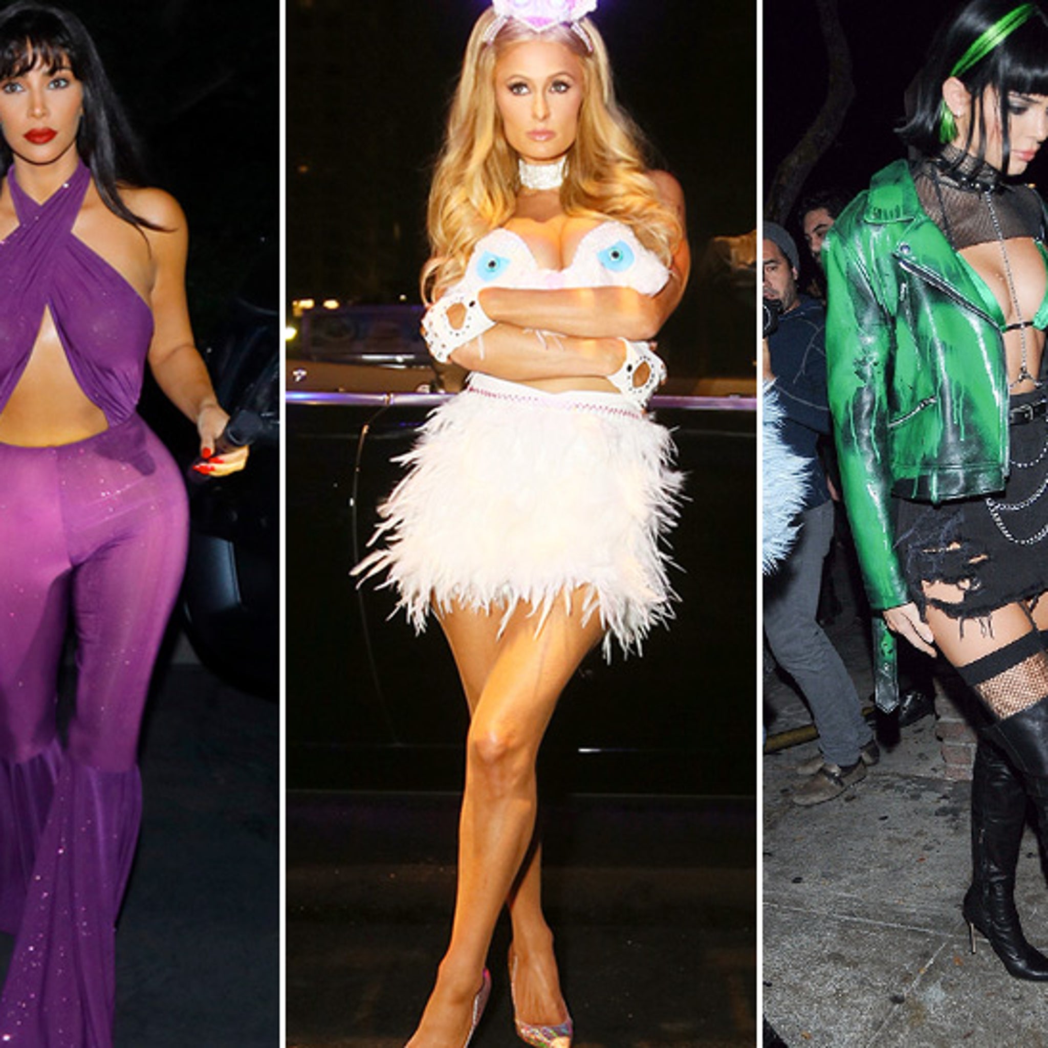 Kim Kardashian, Paris Hilton Dominate West Coast Halloween Party