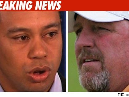 Tiger Woods and Mark Calcavecchia