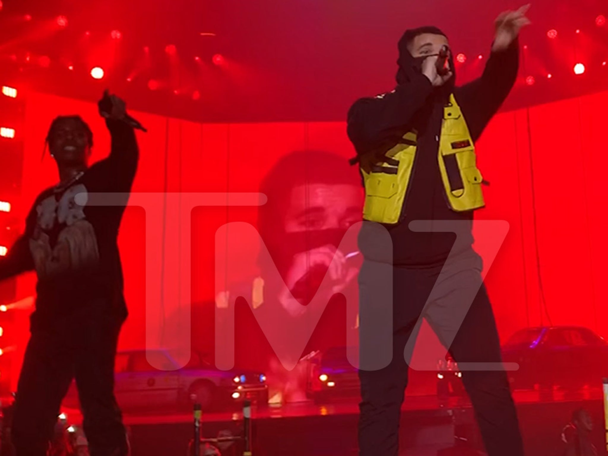 Drake joins ASAP Rocky for “Nonstop” and “Sicko Mode” in LA: Watch