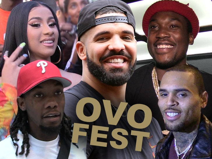 0805 drake cardib offset chris brown meek mill ovo fest tmz getty