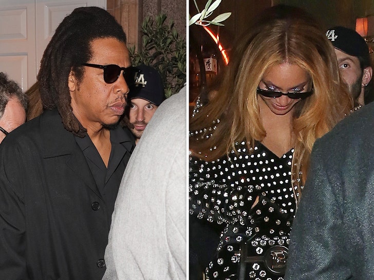 Beyonce & Jay Z Leaving Harry's Bar in London