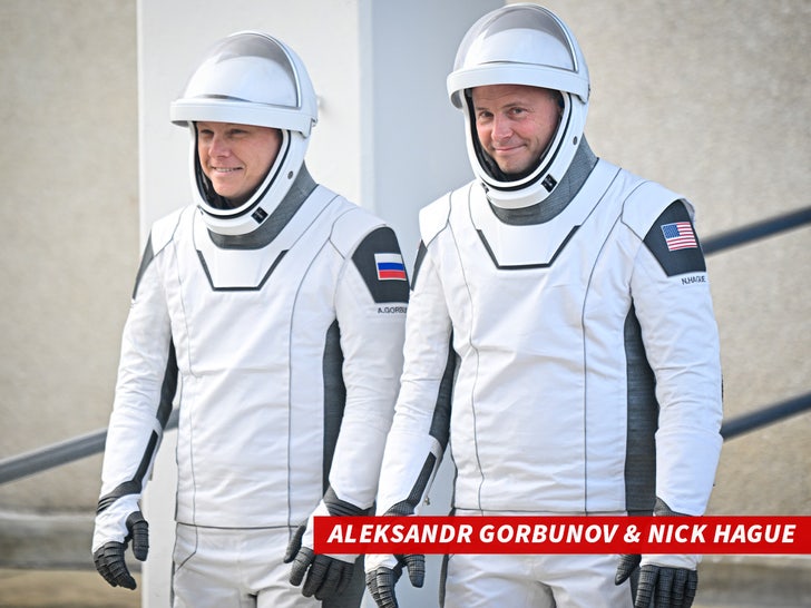 092824 astronautas da SpaceX Aleksandr Gorbunov e Nick Hague Sub Getty