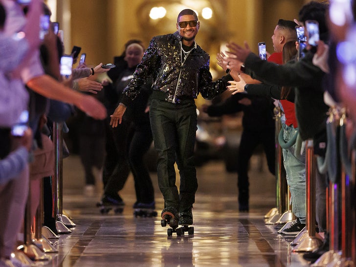 Usher Roller Skating In Las Vegas