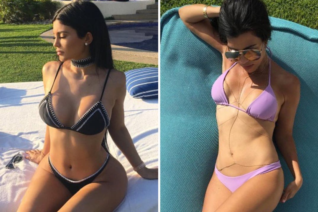 Kylie Jenner (19) vs. Kourtney Kardashian (37) hottest bikini babe?