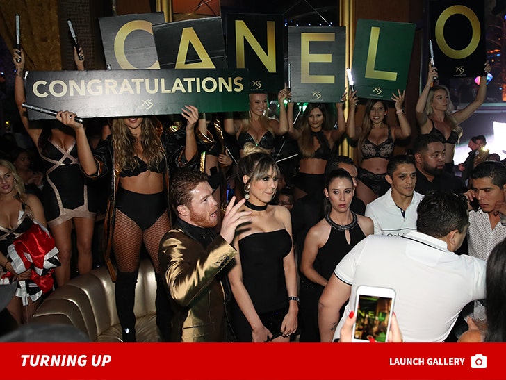 Canelo Alvarez Celebrates Big Win at XS Nightclub at Wynn Las Vegas