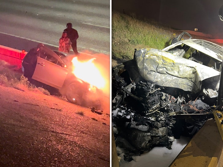 Vikings' K.J. Osborn helps pull man from flaming car wreck. 'Right place,  right time.'