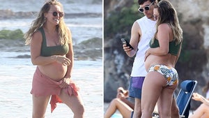 Hilary Duff Shows Off Baby Bump in Bikini During Malibu Beach Day with BF