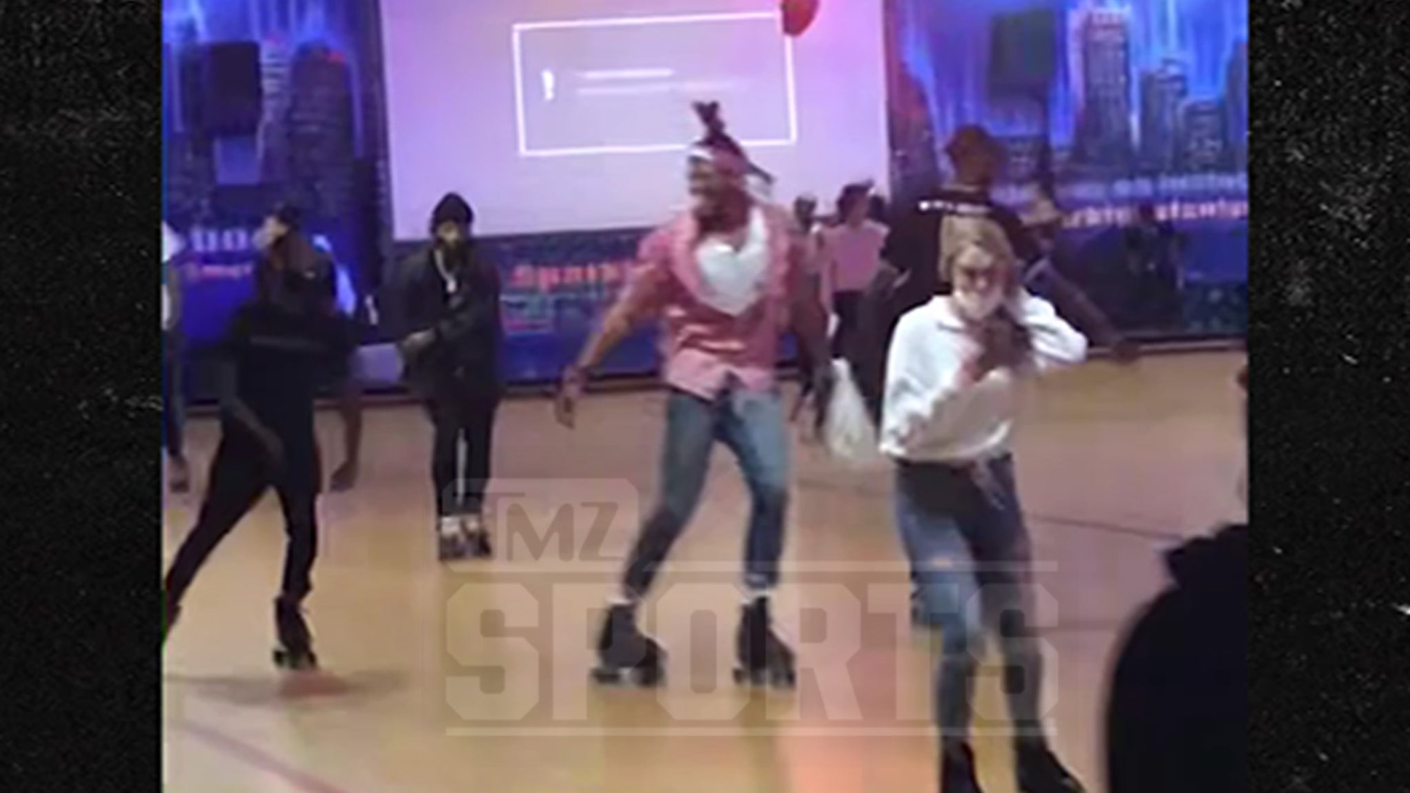 Cam Newton Shredded Roller Rink Dance Floor on Valentine’s Day, amazing video!