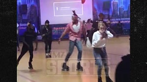 Cam Newton Shredded Roller Rink Dance Floor On Valentine's Day, Amazing Video!