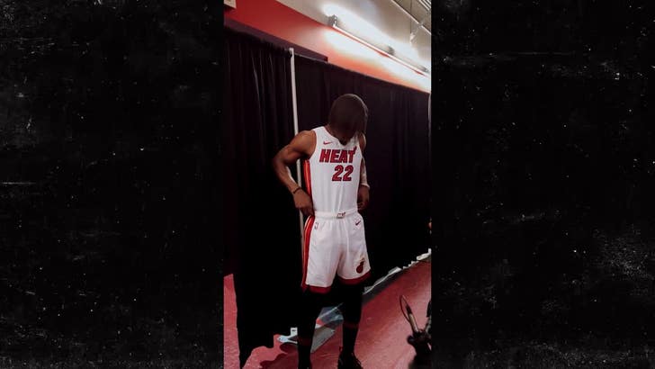 Jimmy Butler rocks 'emo' look at Heat media day: 'This is me