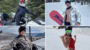 Snowy Stars Playing Winter Sports