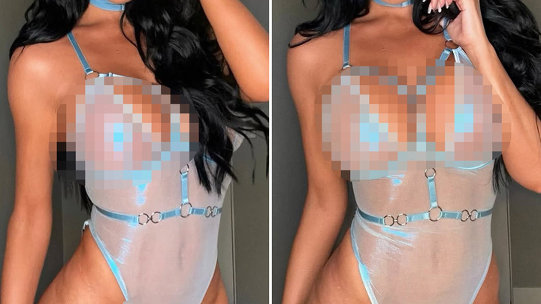 Guess The Sexy Lady In Blue Lingerie!