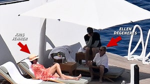 Kris Jenner Ellen DeGeneres and Portia de Rossi splash 4