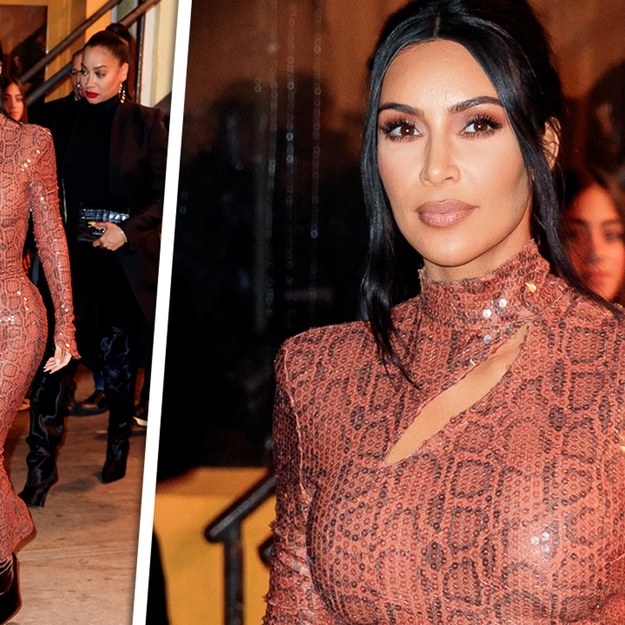 Kim Kardashian looks incredible in skintight yellow vintage