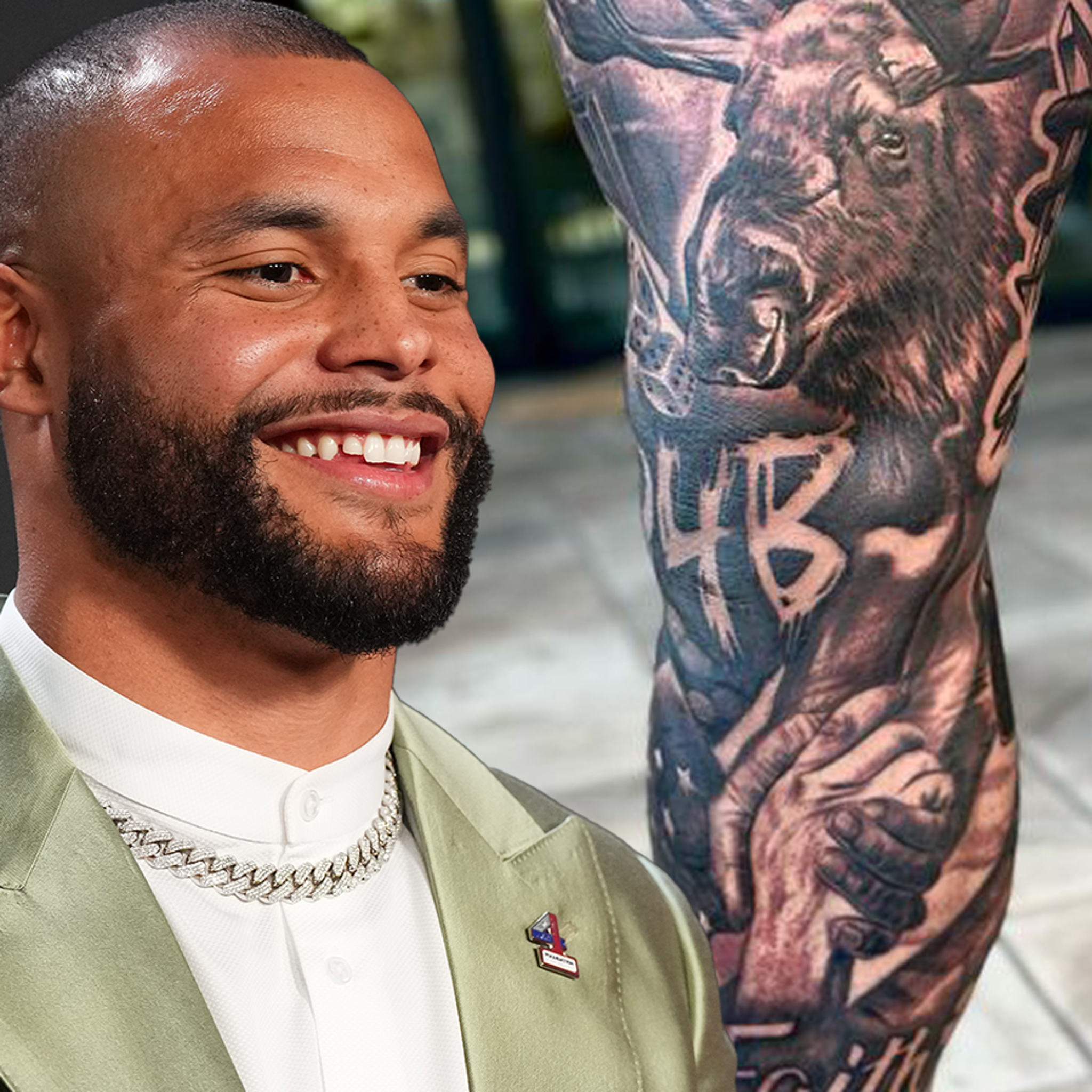 Dak Prescotts new tattoo pays homage to Kobe Bryant Michael Jordan and  more  Marca