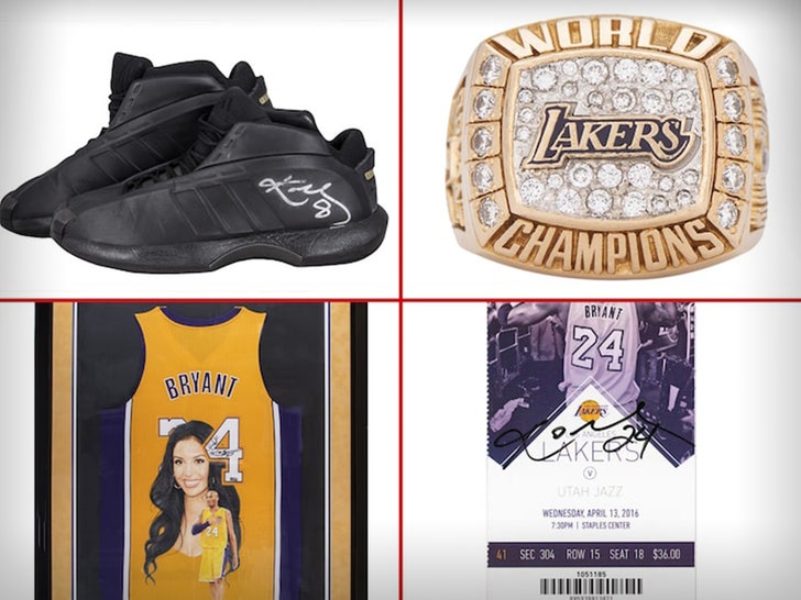 Kobe Bryant Auction Items For Sale