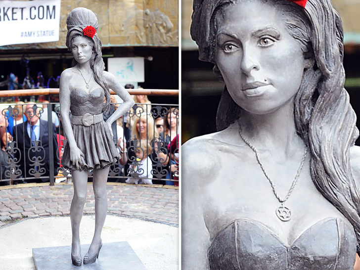 Amy Winehouse Statue at the Camden Town sub new