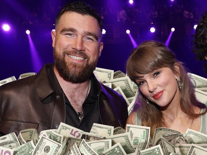 taylor swift and travis kelce charity getty 1