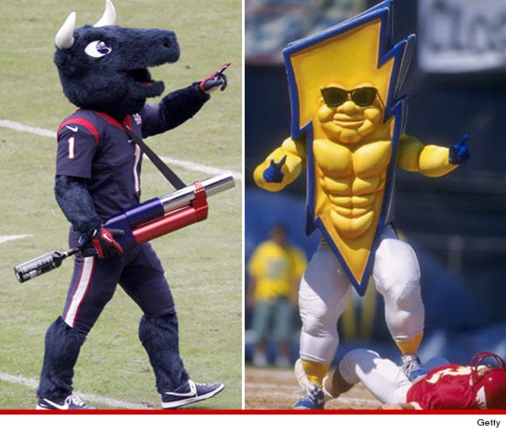 Monday Night Football Texans Vs Chargers Mascot Whod Win In A